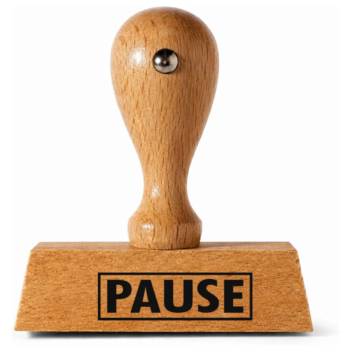 Pause - Holzstempel 30x10mm