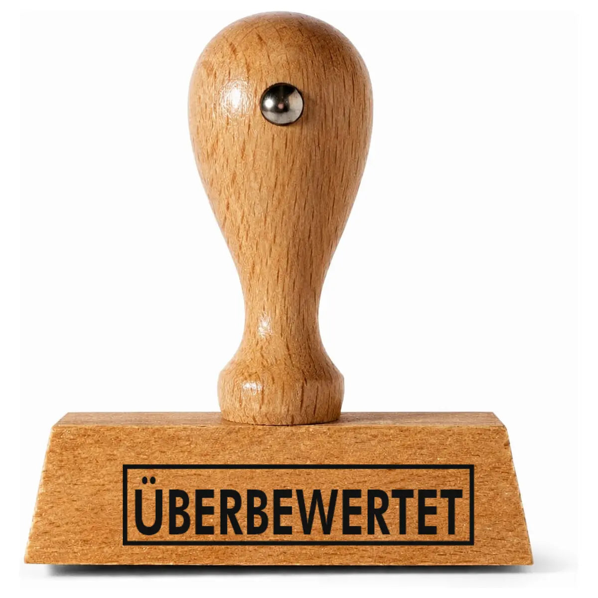 Überbewertet - Holzstempel 40x10mm