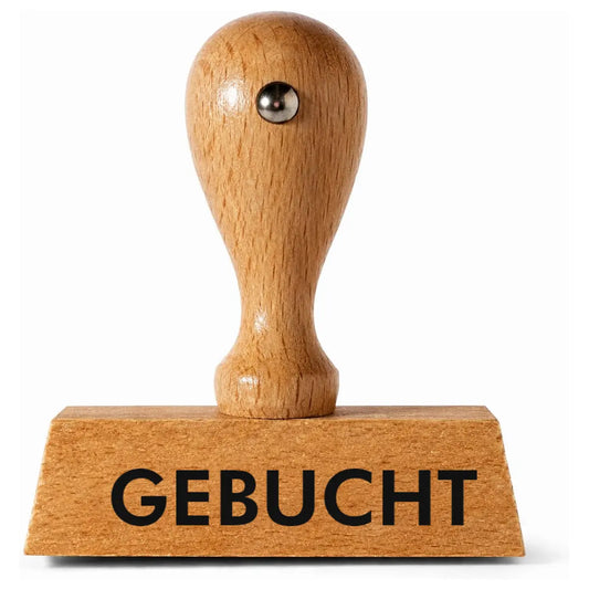 Gebucht - Holzstempel 40x10mm