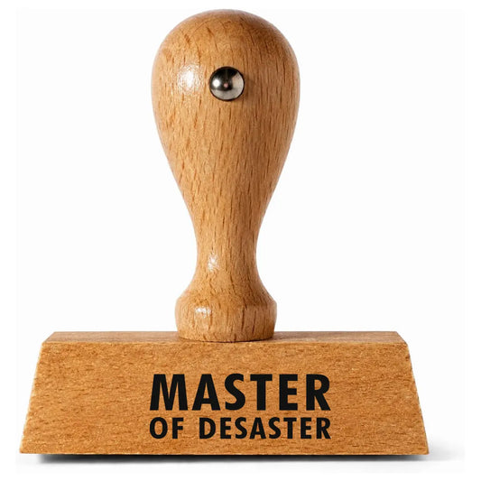 MASTER OF DESASTER - Holzstempel 40x15mm