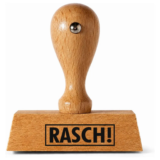 Rasch! - Holzstempel 30x10mm