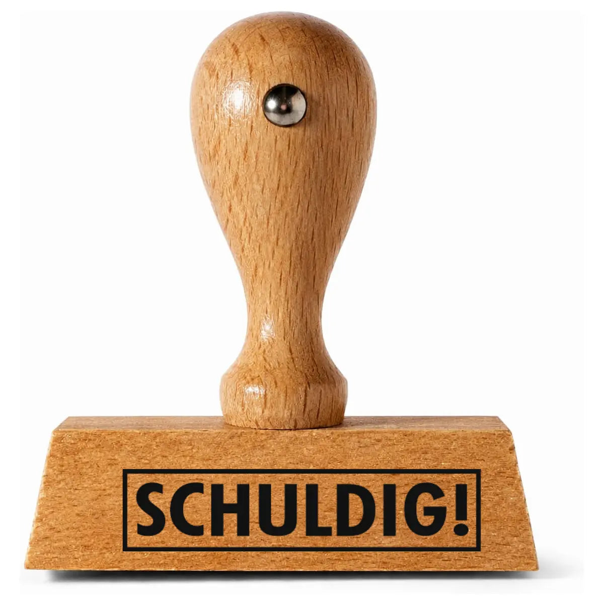 Schuldig! - Holzstempel 40x10mm