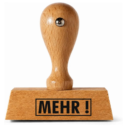 Mehr! - Holzstempel 30x10mm