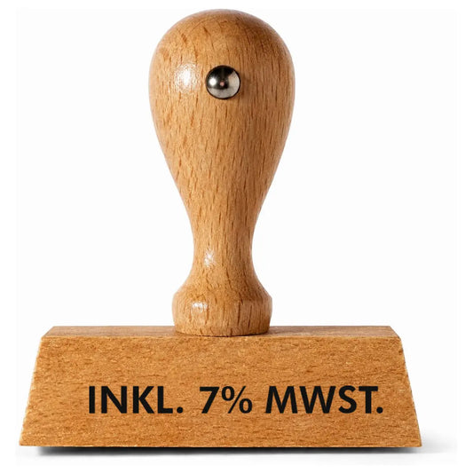 INKL. 7% MWST. - Holzstempel 40x10mm