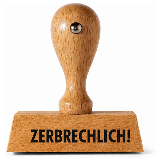 Zerbrechlich! - Holzstempel 40x10mm