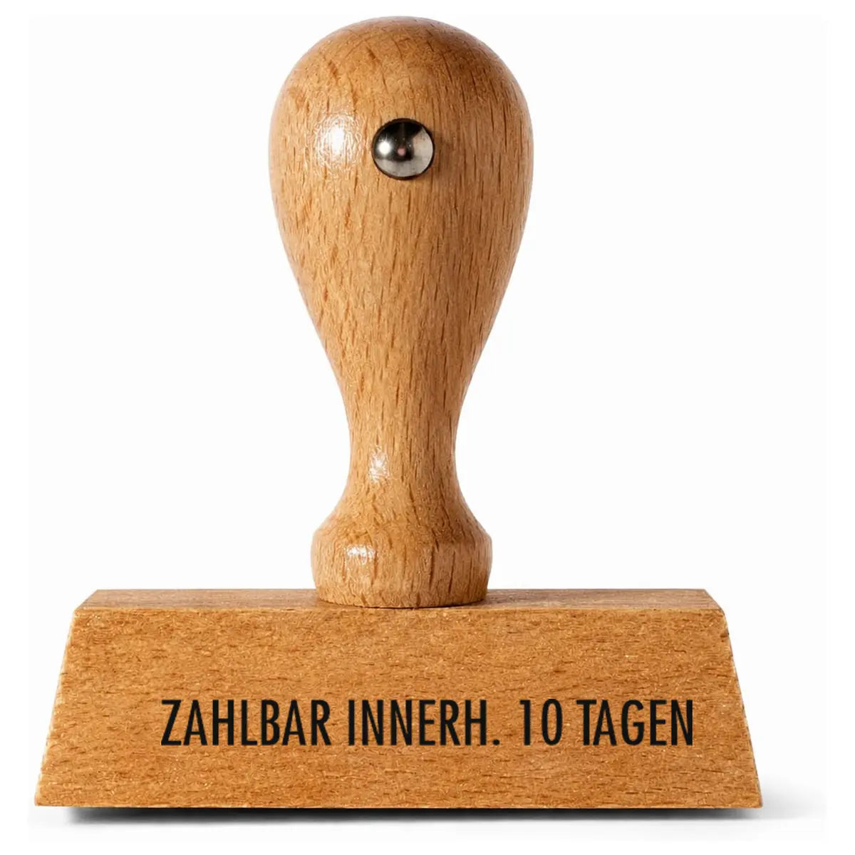 ZAHLBAR INNERH. 10 TAGEN - Holzstempel 40x10mm