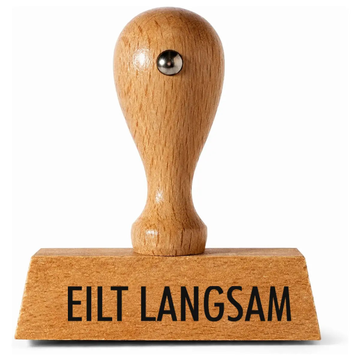 EILT LANGSAM - Holzstempel 40x10mm