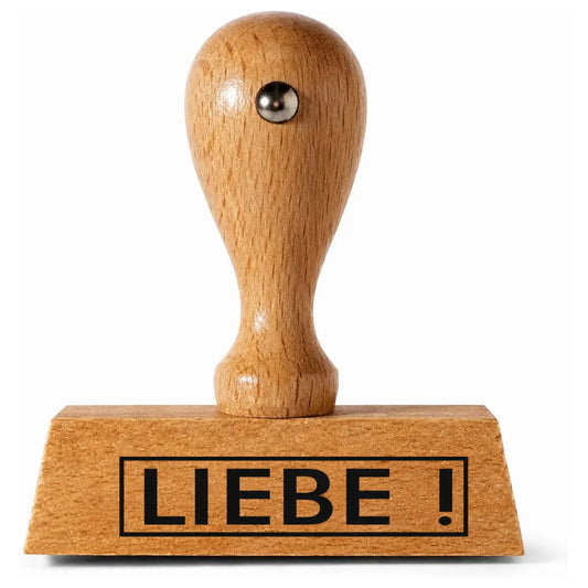 Liebe! - Holzstempel 40x10mm