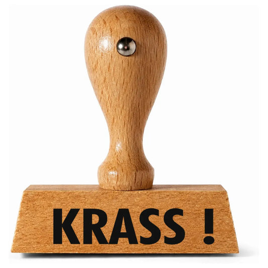 Krass! - Holzstempel 40x10mm