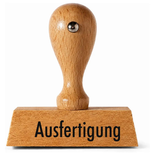 Ausfertigung - Holzstempel 40x10mm