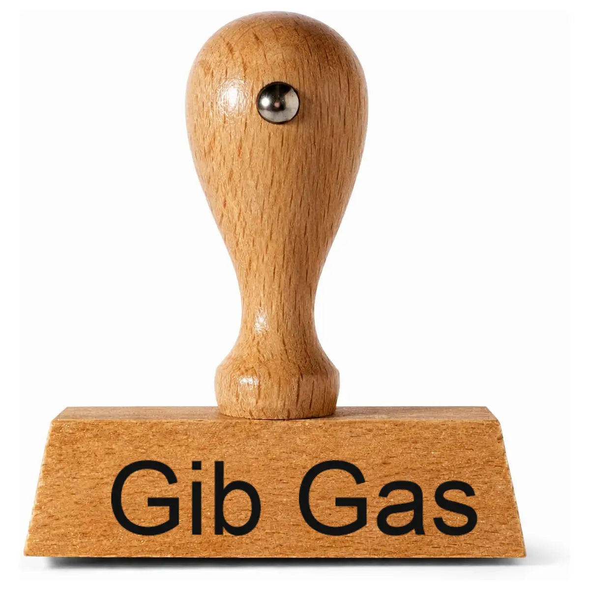 Gib Gas - Holzstempel 40x10mm