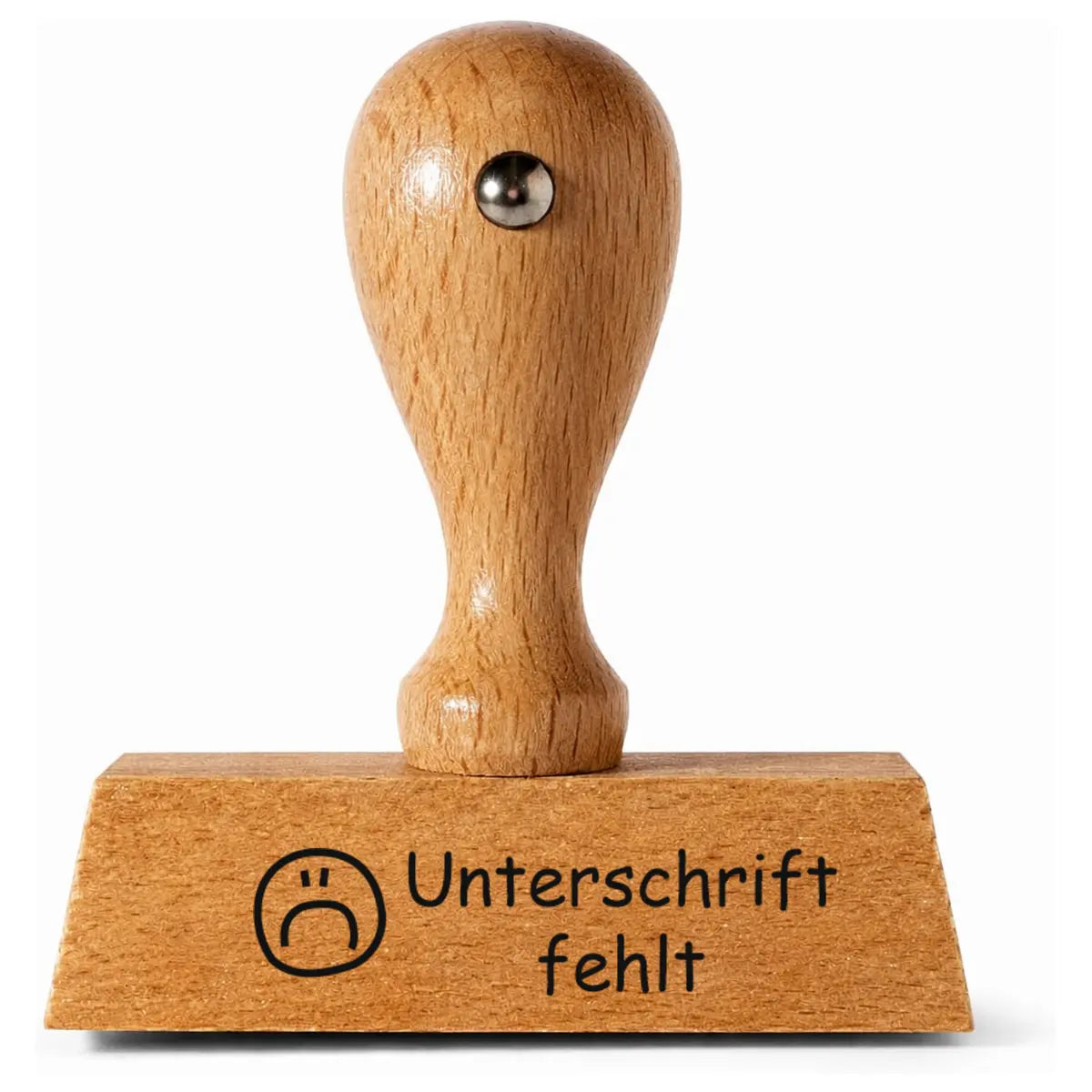 Unterschrift fehlt - Holzstempel 40x10mm