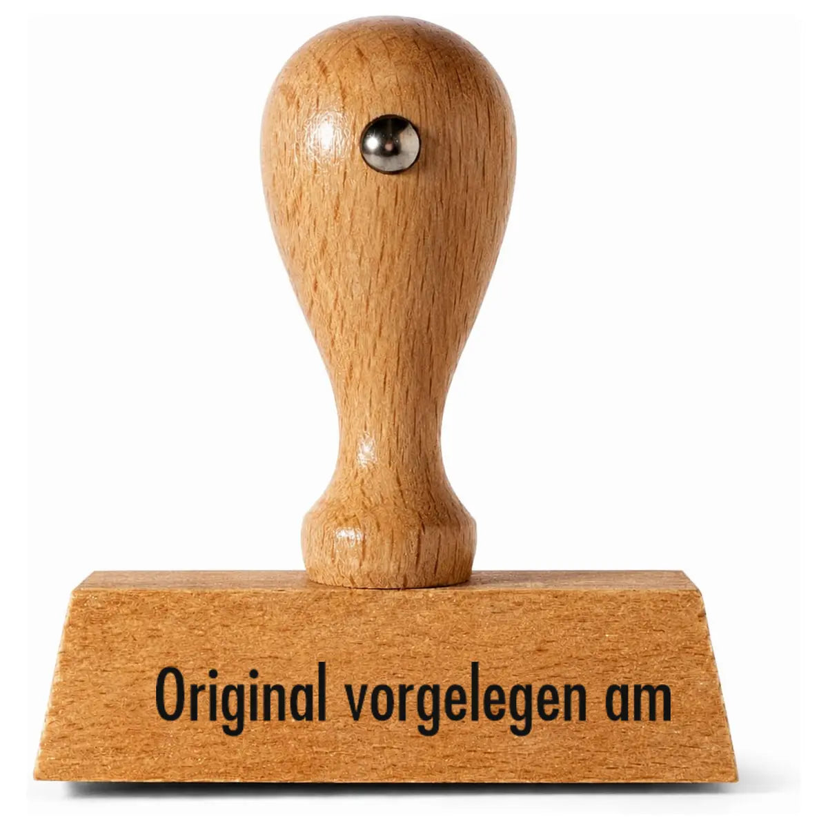Original vorgelegen am - Holzstempel 40x10mm