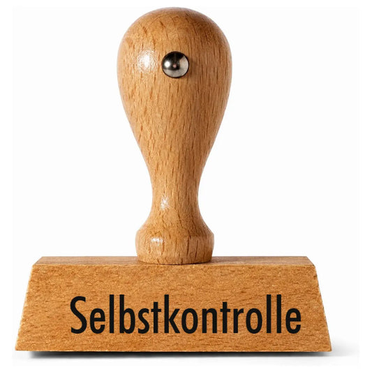 Selbstkontrolle - Holzstempel 40x10mm