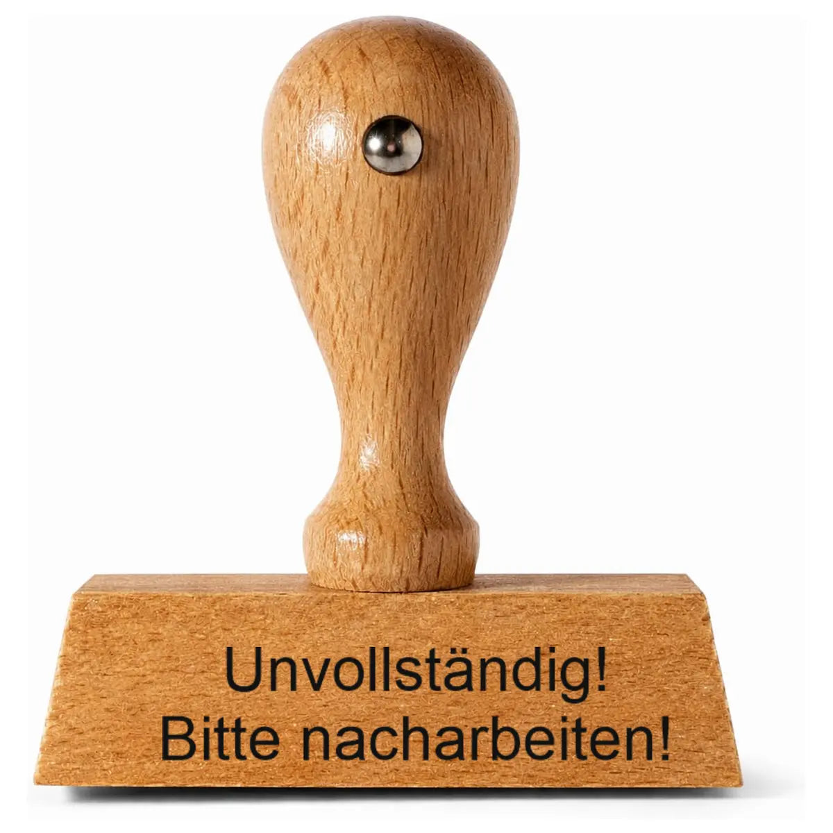 Unvollständig! Bitte nacharbeiten! - Holzstempel 40x10mm