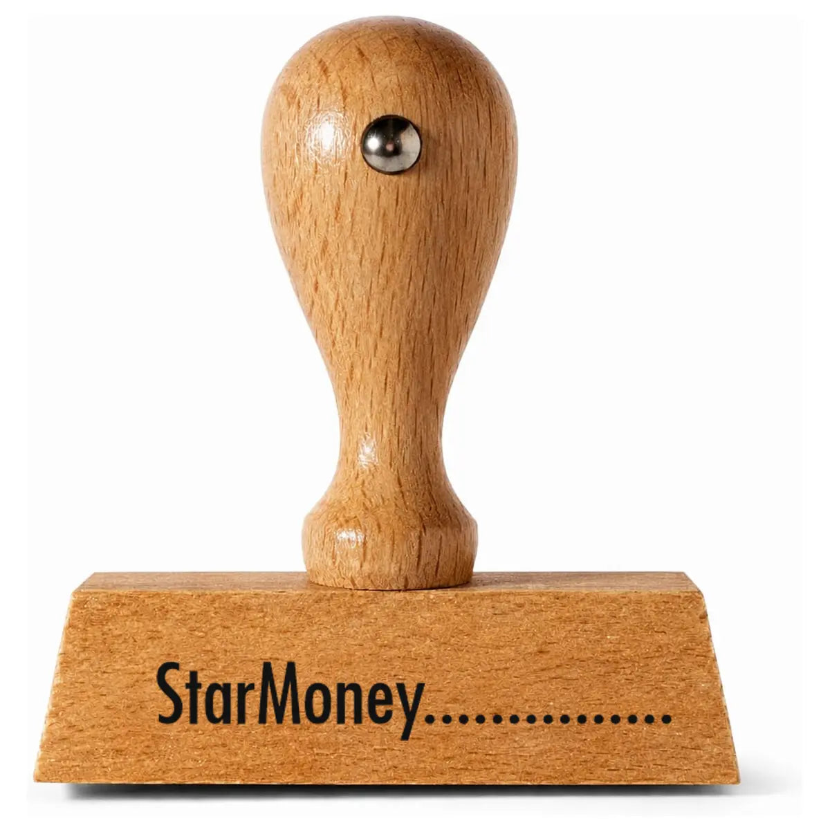 StarMoney............... - Holzstempel 40x10mm