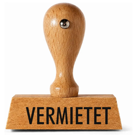 Vermietet - Holzstempel 40x10mm