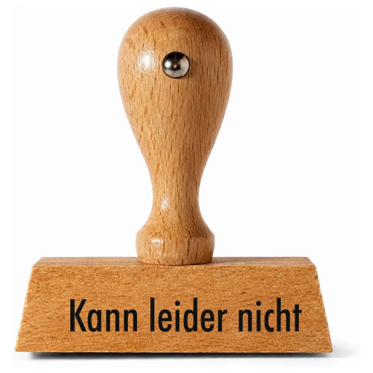 Kann leider nicht - Holzstempel 40x10mm
