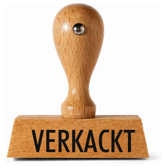 Verkackt - Holzstempel 40x10mm
