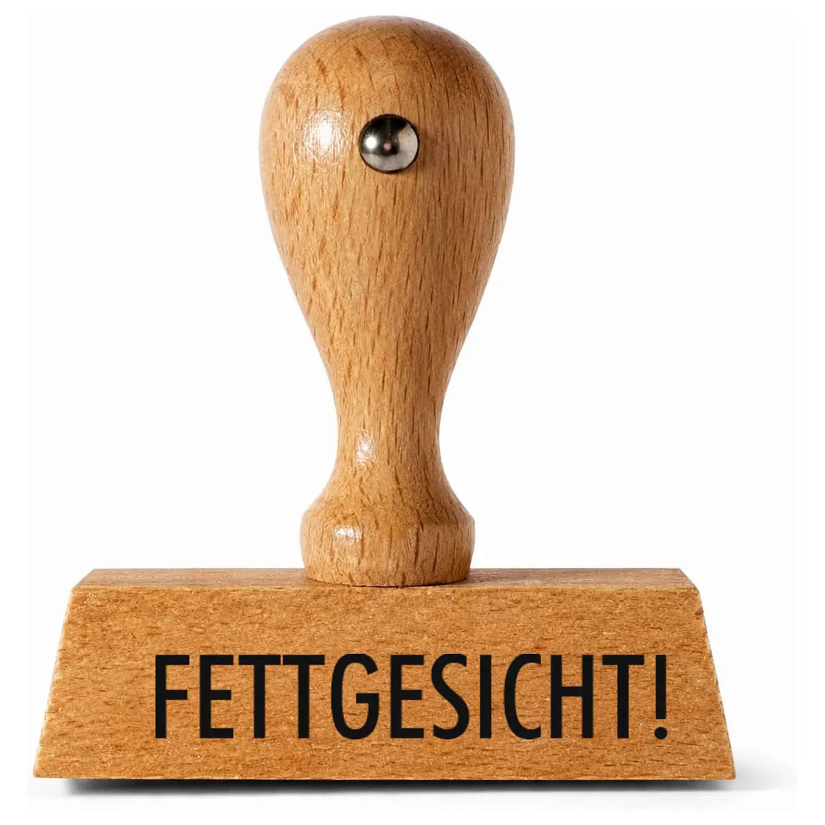 Fettgesicht! - Holzstempel 40x10mm