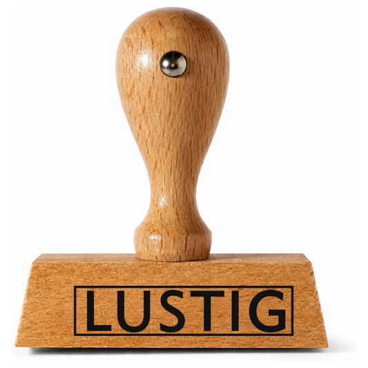 Lustig - Holzstempel 40x10mm