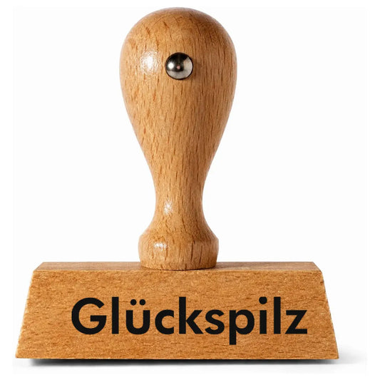 Glückspilz - Holzstempel 40x10mm