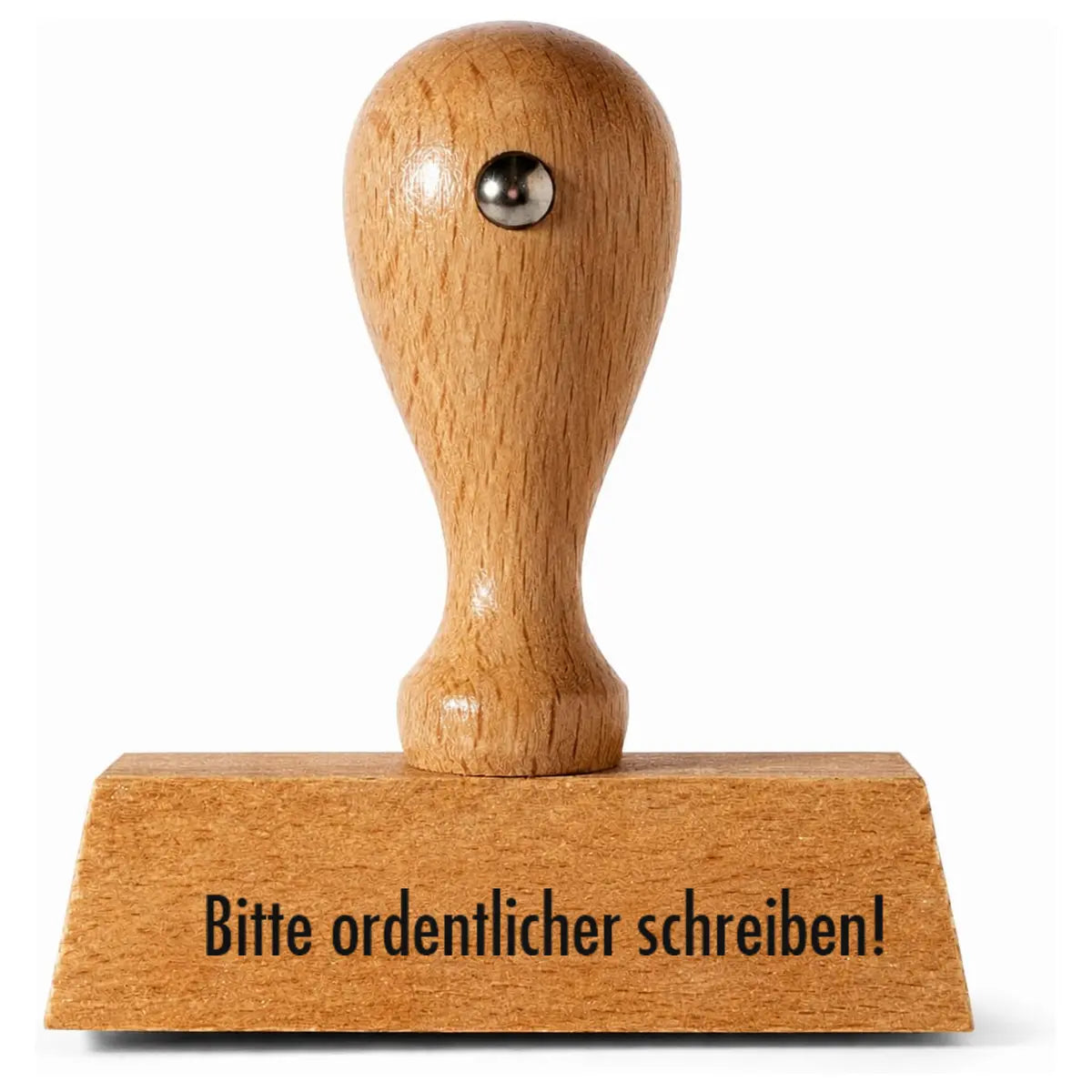 Bitte ordentlicher schreiben! - Holzstempel 40x10mm