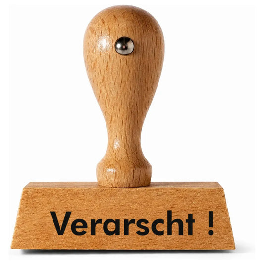 Verarscht! - Holzstempel 40x10mm