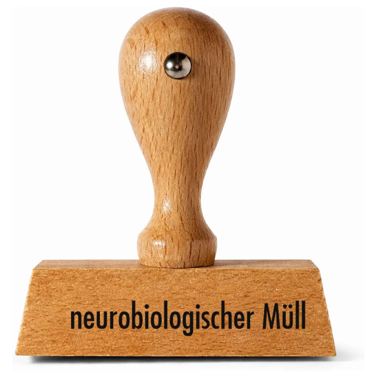 Neurobiologischer Müll - Holzstempel 40x10mm