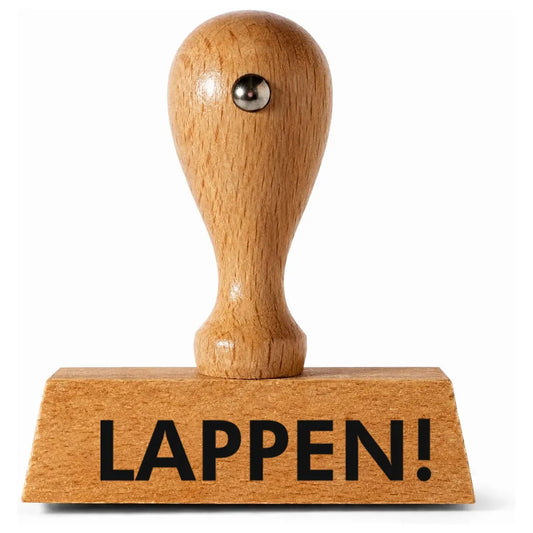 Lappen! - Holzstempel 40x10mm