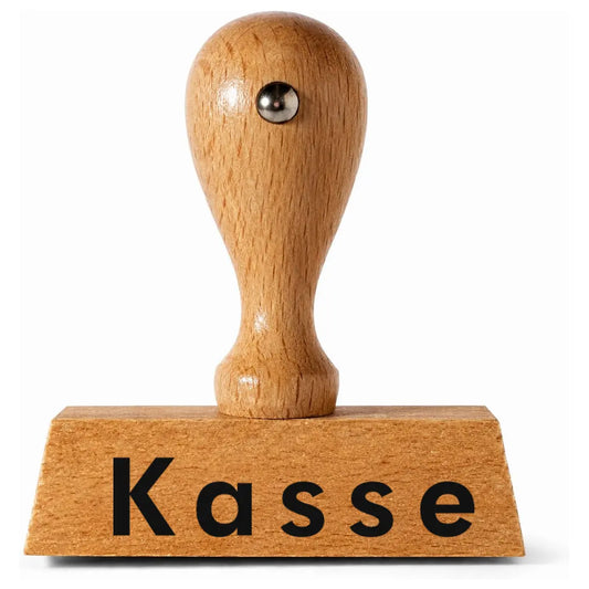 Kasse - Holzstempel 40x10mm