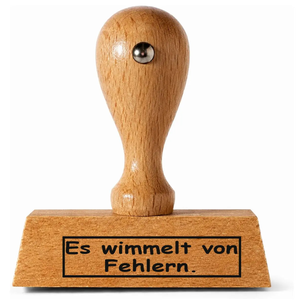 Es wimmelt von Fehlern. - Holzstempel 40x10mm