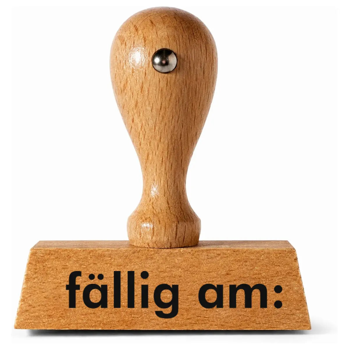 Fällig am: - Holzstempel 40x10mm