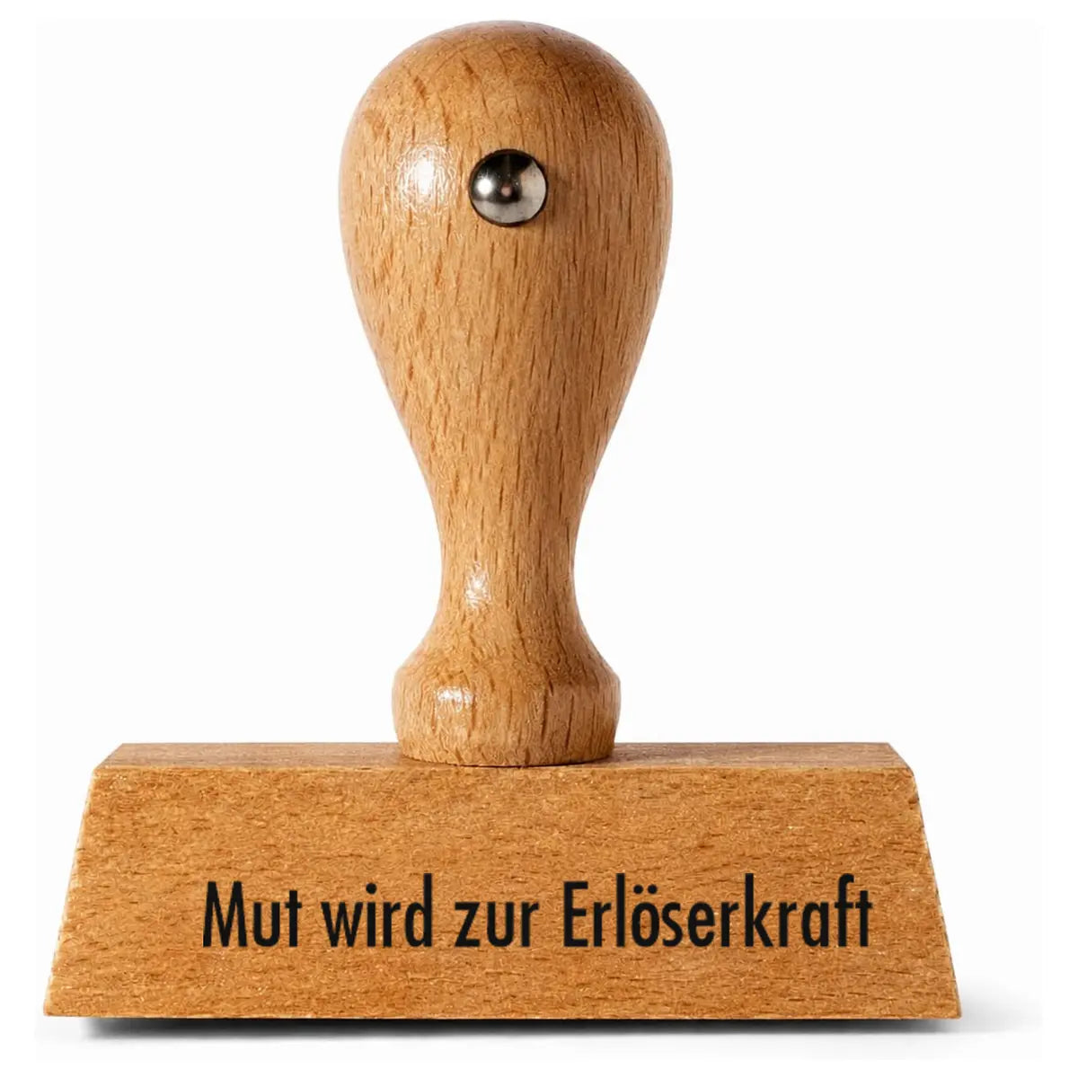 Mut wird zur Erlöserkraft - Holzstempel 40x10mm