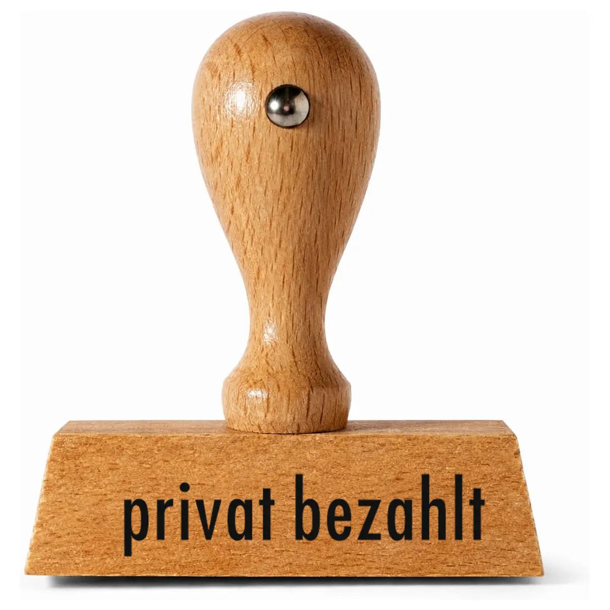 Privat bezahlt - Holzstempel 40x10mm