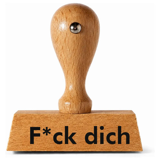 F*ck dich - Holzstempel 40x10mm
