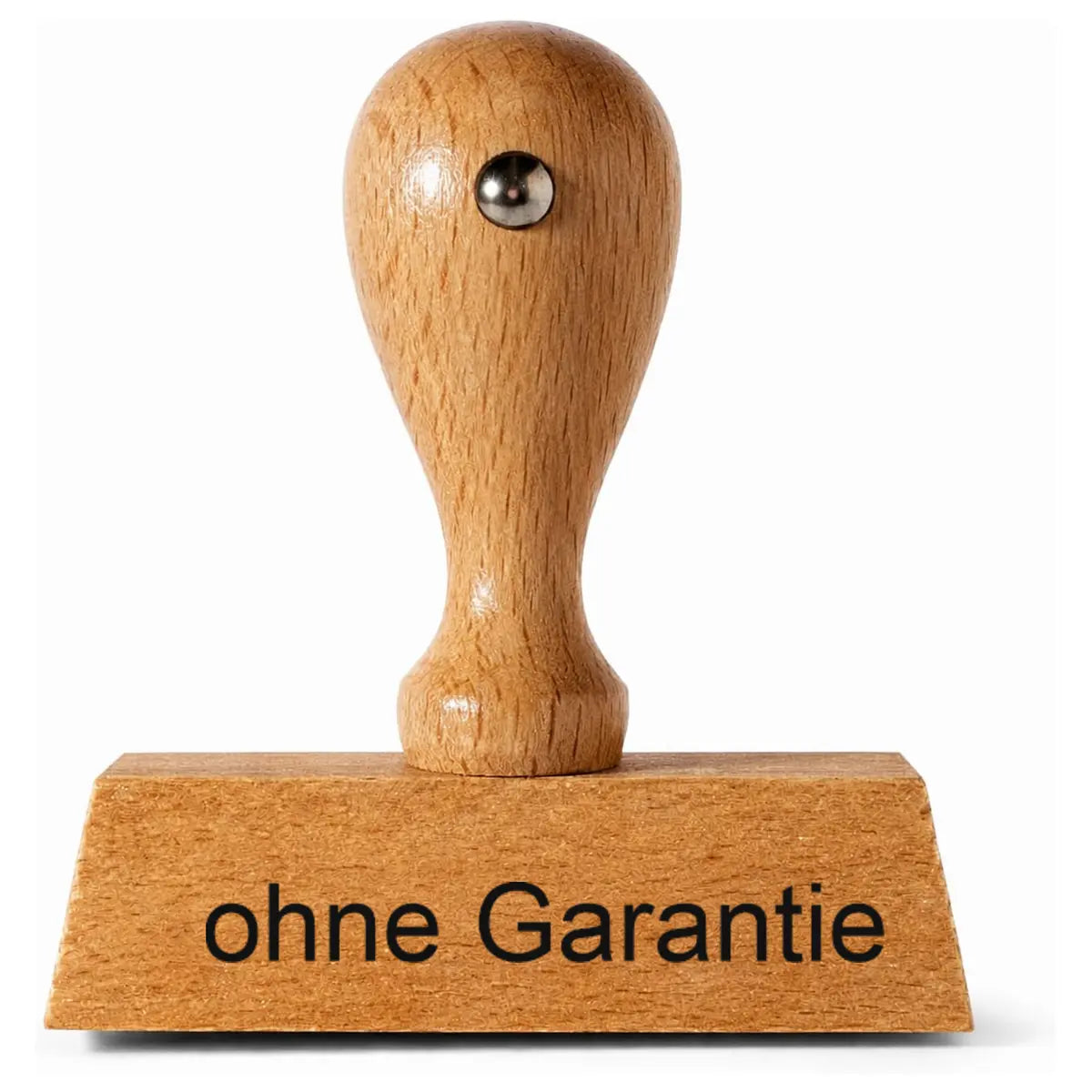 ohne Garantie – Holzstempel 40 × 10 mm
