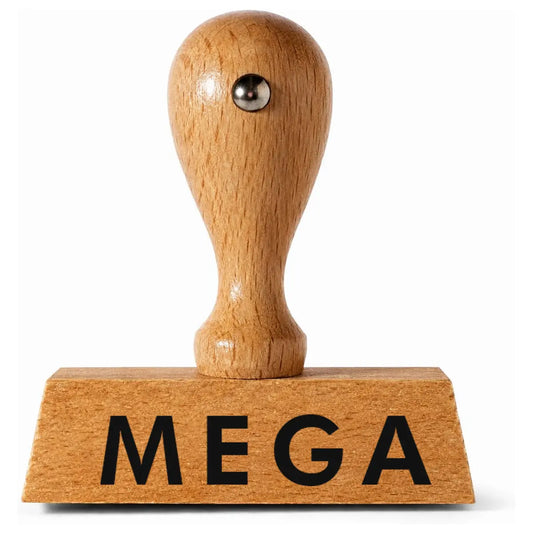 MEGA – Holzstempel 40 × 10 mm