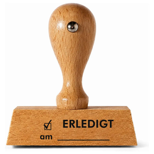 ERLEDIGT – Holzstempel 40 × 15 mm