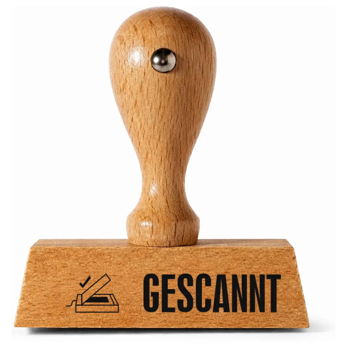 i, GESCANNT – Holzstempel 40 × 10 mm