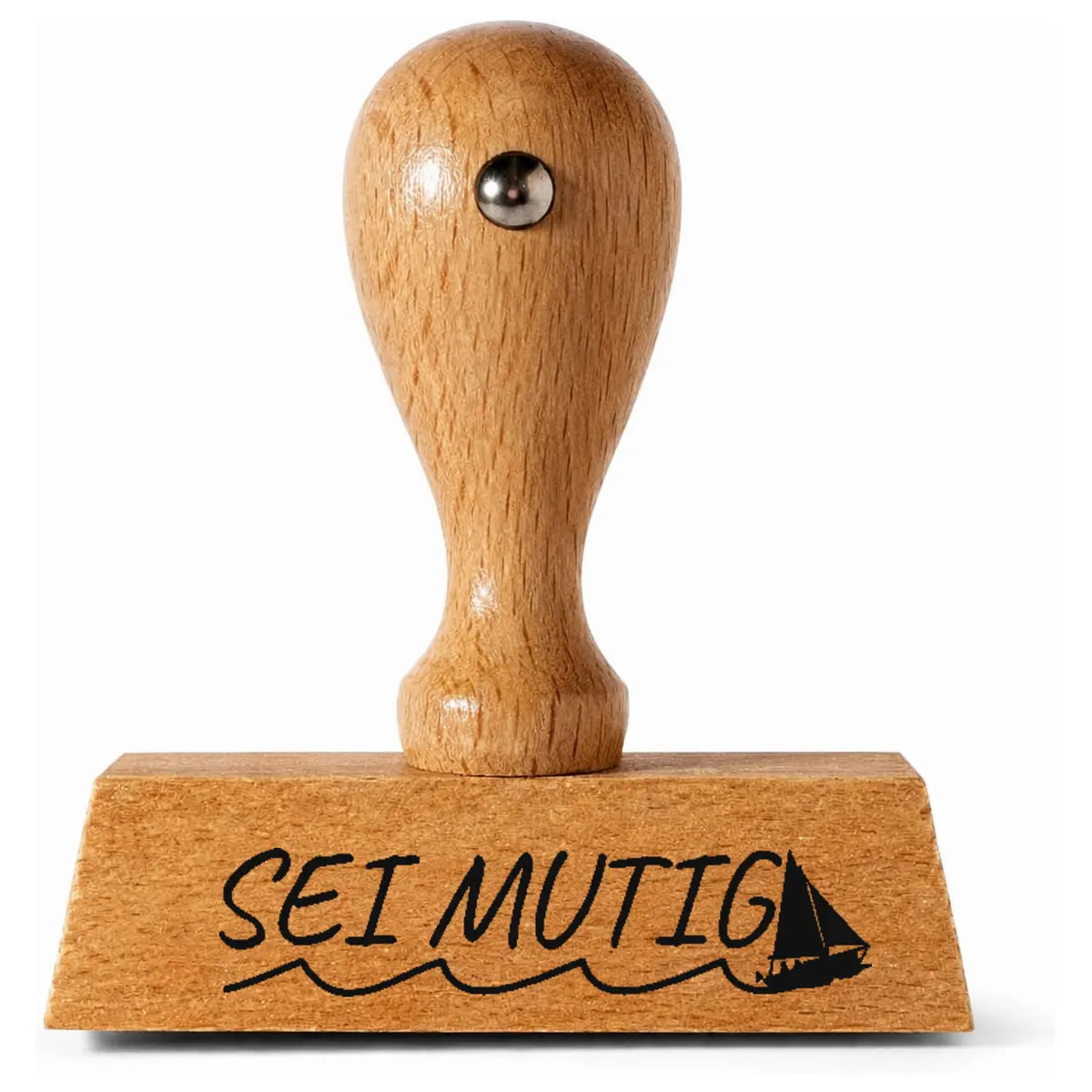 SEI MUTIG – Holzstempel 40 × 10 mm