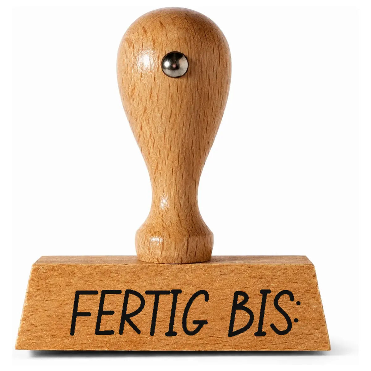FERTIG BIS: – Holzstempel 40 × 10 mm