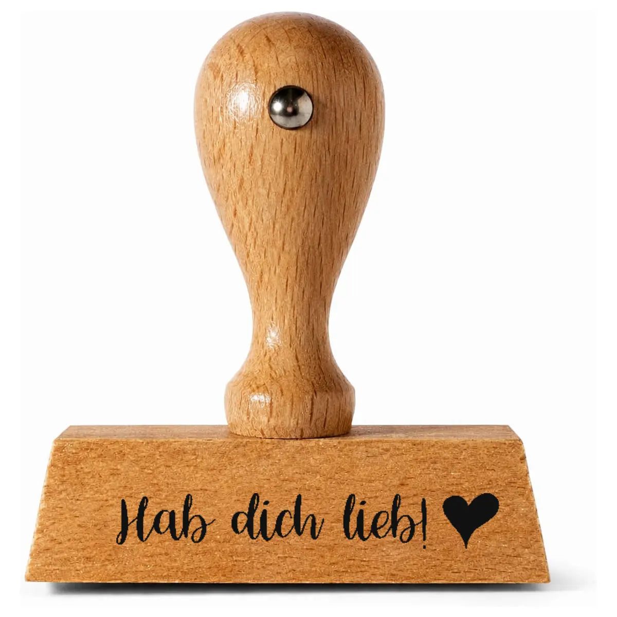 Hab dich lieb – Holzstempel 40 × 10 mm