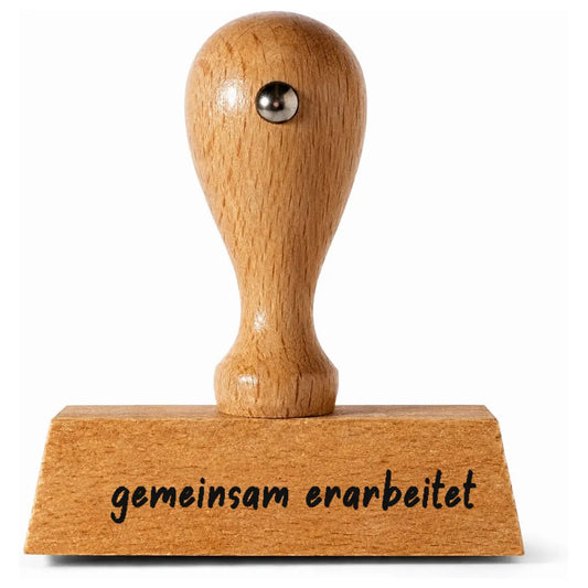 gemeinsam erarbeitet – Holzstempel 40 × 10 mm