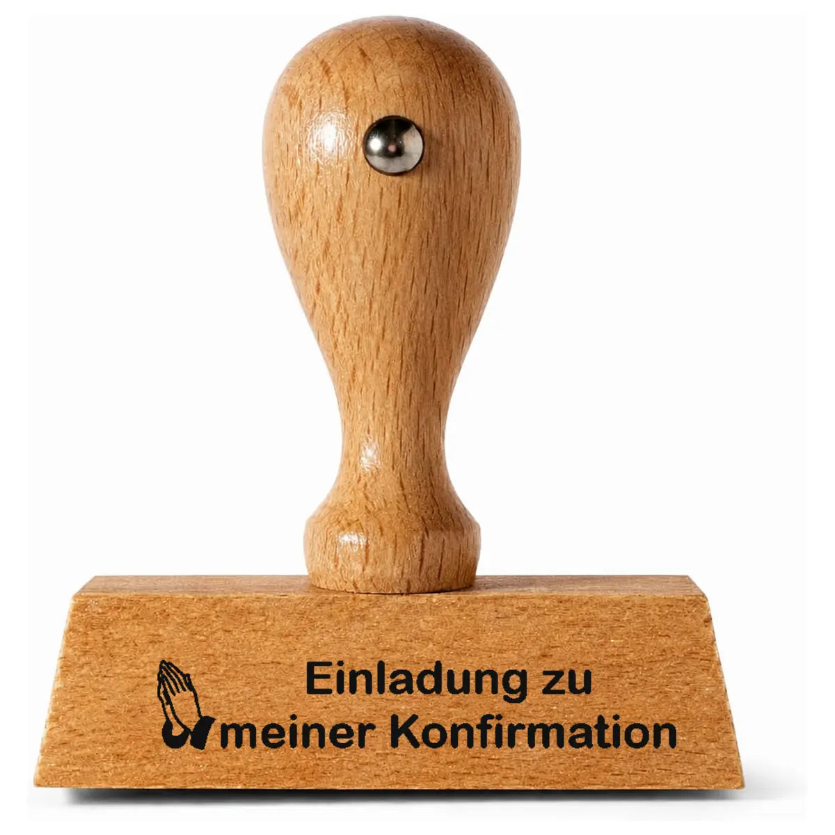 Einladung zu meiner Konfirmation – Holzstempel 40 × 10 mm