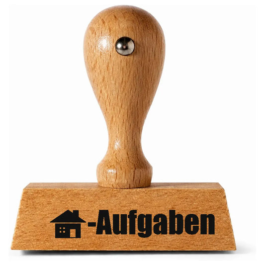 a -Auigaben – Holzstempel 40 × 10 mm