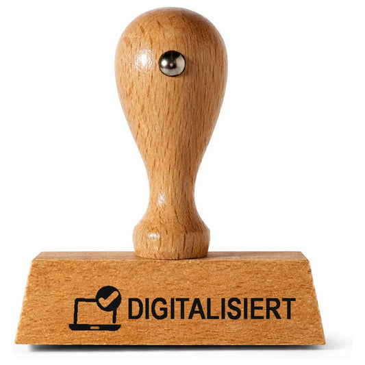 DIGITALISIERT – Holzstempel 40 × 10 mm