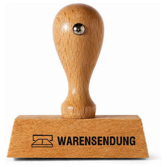WARENSENDUNG – Holzstempel 40 × 10 mm