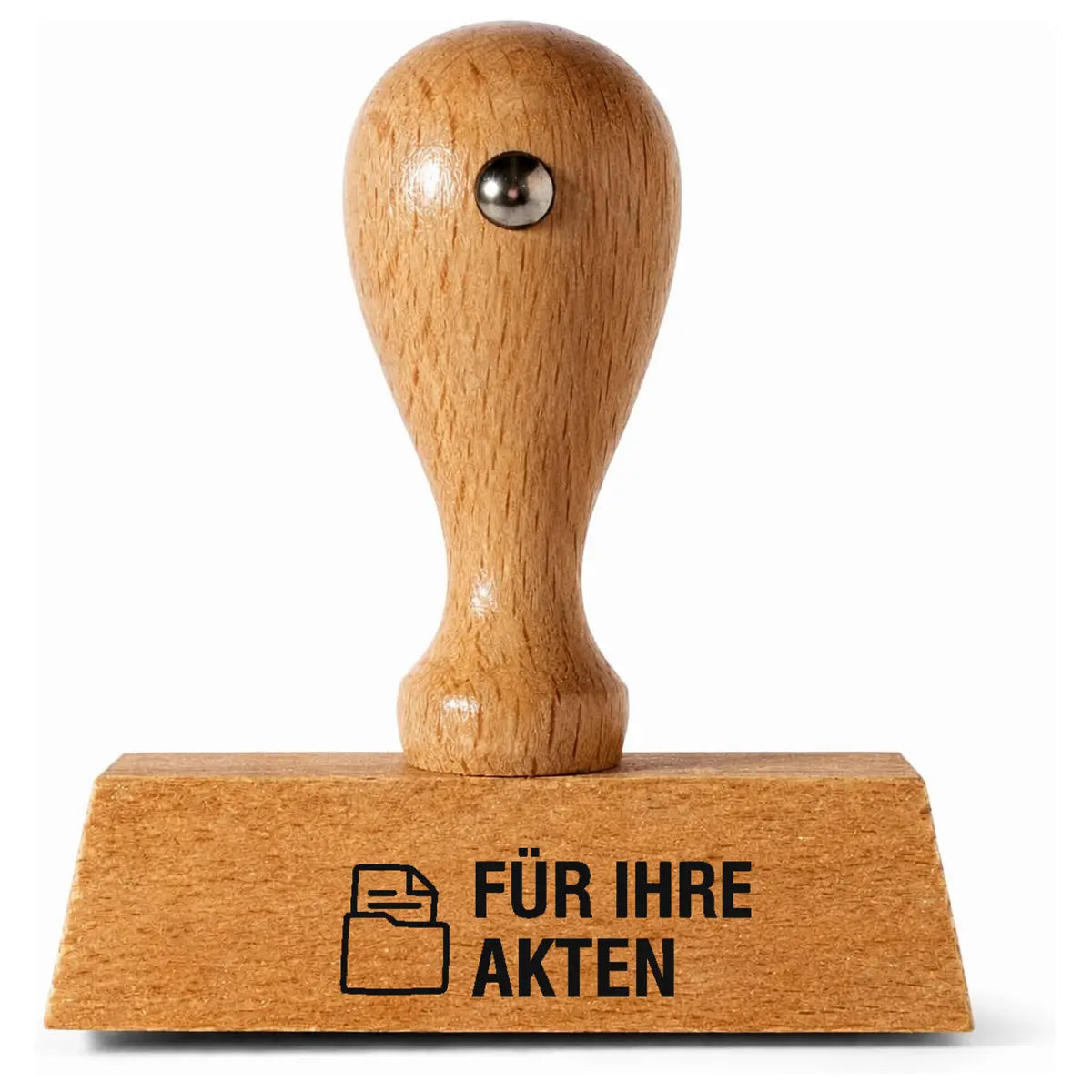 FÜR IHRE AKTEN – Holzstempel 40 × 15 mm
