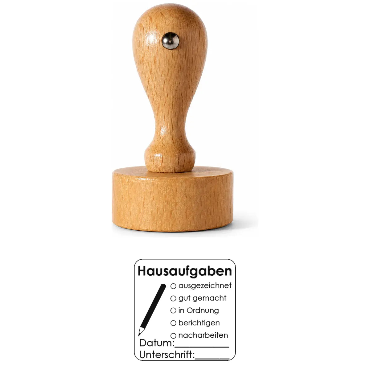 Hausaufgaben © ausgezeichnet O gut gemacht O in Ordnung O berichtigen O nacharbeiten Datum: Unterschrift: – Rundstempel
